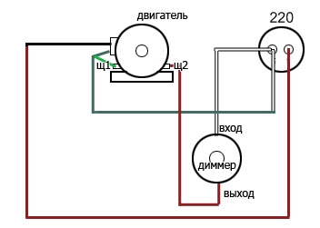 Схемы подключения двигателя стиральной машины